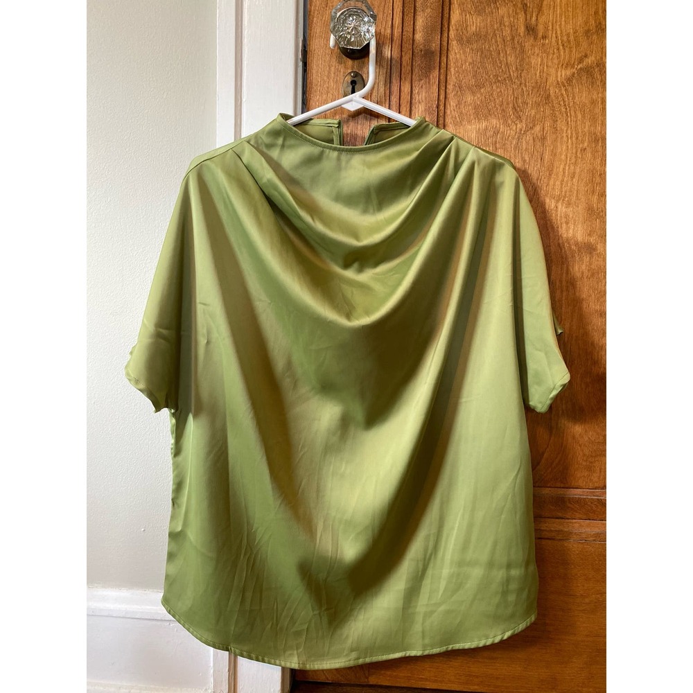 MOTF Satin Draped Blouse